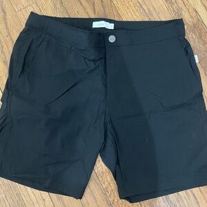 Onia Black Hybrid Swim Shorts Tailored Fit Quick-Drying